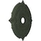 Ekena Millwork Attica PVC Medallion (Canopies up to 7 3/4"), 22"OD x 3 1/2"ID x 1"P, Satin Hunt Club Green CMP22ATGHC - alternate 2
